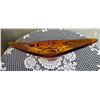Image 2 : Vintage Viking Glass Persimmon Orange Oblong Centerpiece.  14”x3.5”x2.75”