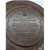 Image 2 : 1986 Moses & The Ten Commandments Collectors Plate.  Hand Cast Fused Bronze Finish.  Rhodes Studio