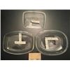 Image 2 : 3 Pyrex glass lids