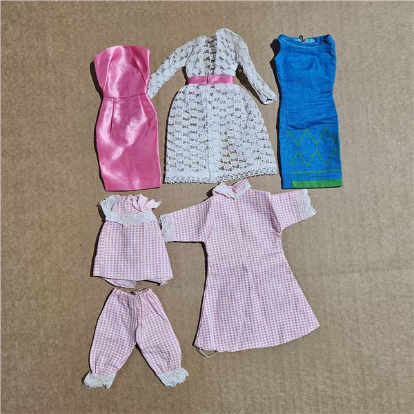 Barbie clothes, Shift Dress, PJ and robes, cocktail dress with lace