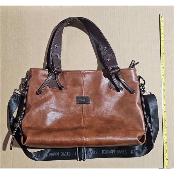 NEW XIDIBAOLUO  Designer leather handbag with Steve Madden crossover strap