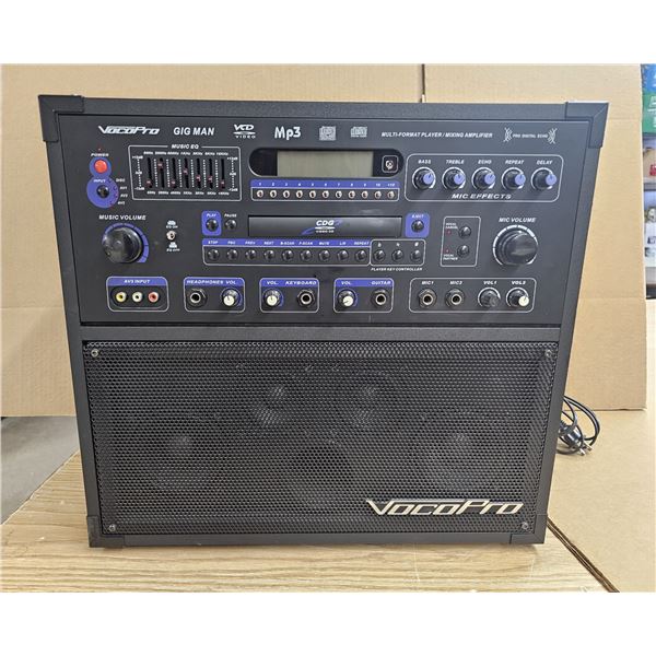VOCOPRO Gig Man multi format Karaoke Machine with mike and 4 CD