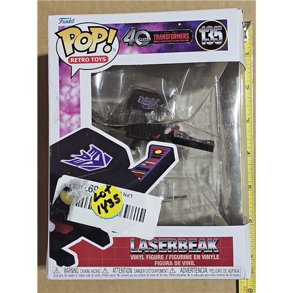 FUNKO POP Transformers Laserbeak #135 40th Anniversary