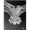 Image 2 : Vintage Clear Blown Glass Centerpiece. 17”x10”