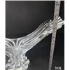 Image 4 : Vintage Clear Blown Glass Centerpiece. 17”x10”