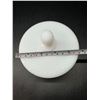Image 5 : Vintage Hobnail Diamond Point White Milk Glass Powder or Candy Dish