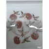 Image 2 : Milk Glass Snack Set. (4) Plates, (3) Cups