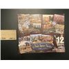 Image 1 : 12 Pack jigsaw puzzles - made in USA