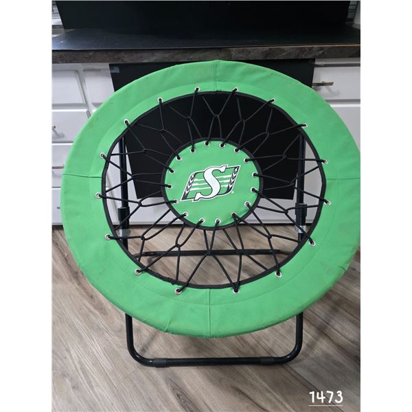 Sask Roughriders Folding Bungie Camp Chair