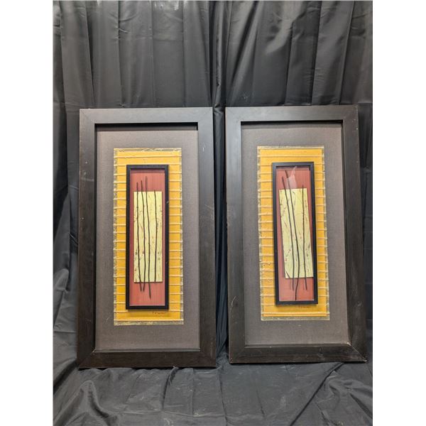(2) P.St.Germain Framed Works (Each 179.99 Originally) 15"x32"
