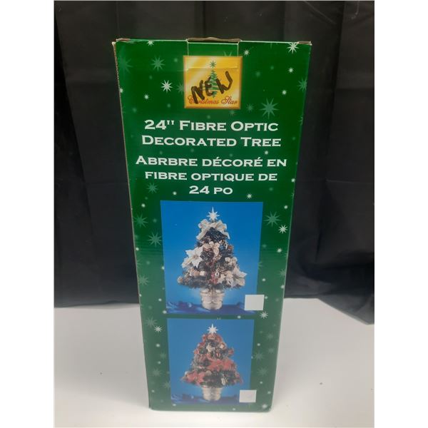 24" Fibre Optic Decorated Tree.