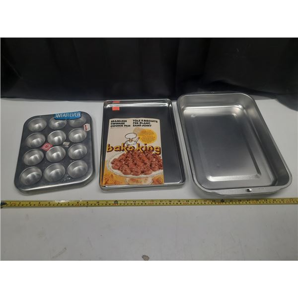 Three Different Shapes of Baking Trays. (Total 12 Trays) - New
