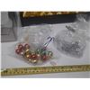 Image 4 : Imperial Porcelain Flower Basket, Vintage Bean Pot Salt & Pepper Set, Spun Glass Figurine, etc.