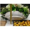 Image 8 : Imperial Porcelain Flower Basket, Vintage Bean Pot Salt & Pepper Set, Spun Glass Figurine, etc.