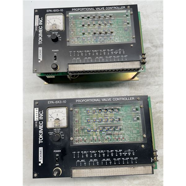 (2) Tokimec #EPA-6X3-10 Proportional Valve Controllers