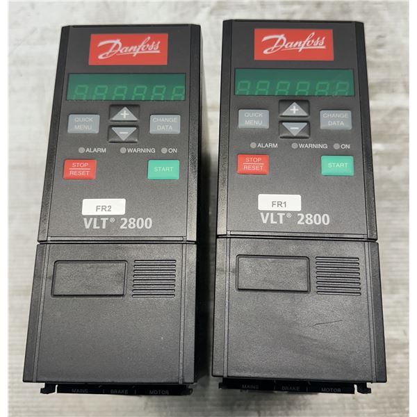 (2) Danfoss #178B8577 VLT 2800 Drives