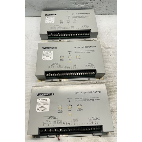 (3) Woodward #9907-028 SPM-A Synchronizer