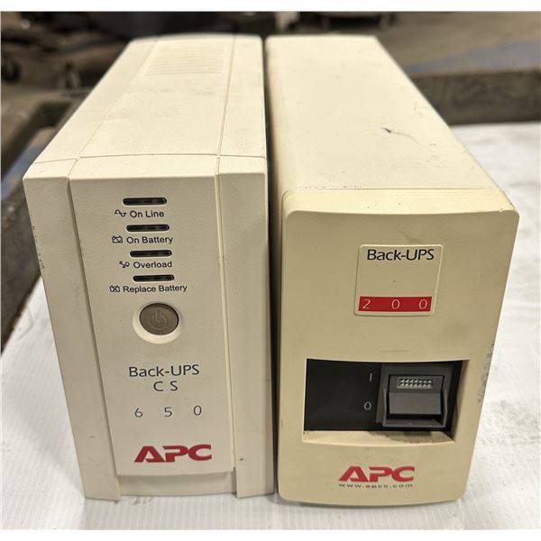 Lot of (2) APC Items #BK650EI & #BK200C Uninterruptible Power Supplies