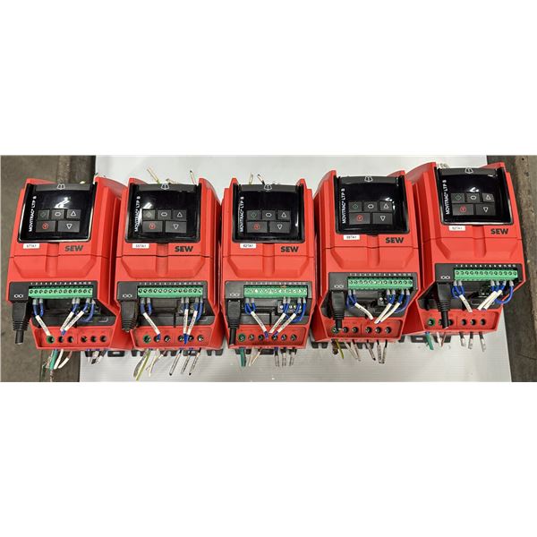 (5) Sew #18251412 / MCLTPB00085A3400 Movitrac LTP 8 Frequency Inverters