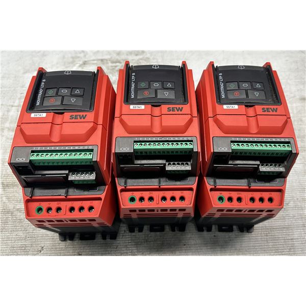 (3) Sew #18251412 / MCLTPB00085A3400 Movitrac LTP 8 Frequency Inverters