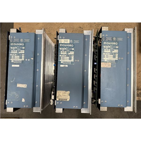 (3) Emerson #2600-8000 Model #ES2600RG Drives