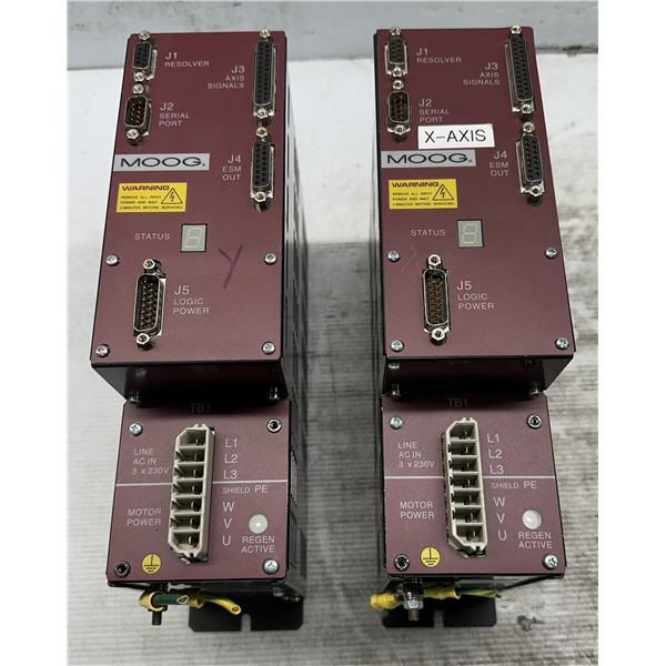 (2) Moog #L180-410B-A2 Servo Controllers