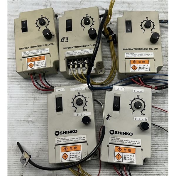 (5) Oshinko #C4-5B Electromagnetic Vibration Equipment Controllers