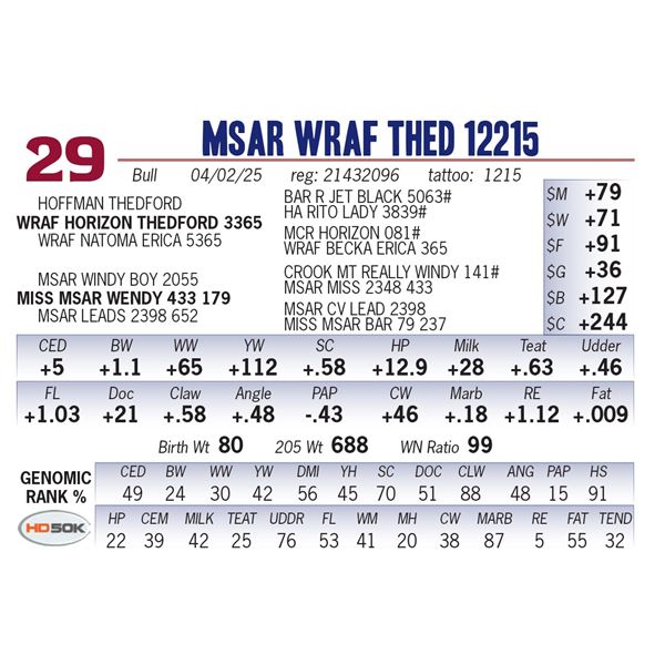 MSAR WRAF Thed 12215