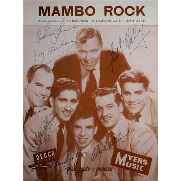 Bill Haley Rock â€˜Nâ€™ Roll signed sheet music