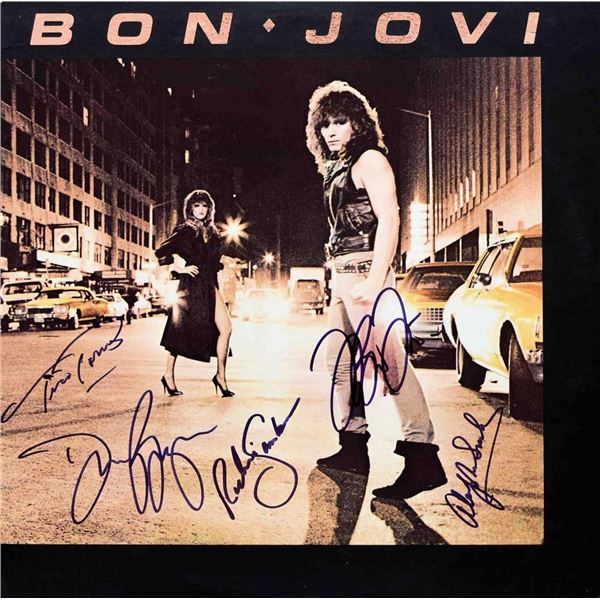 Bon Jovi signed debut album Bon Jovi