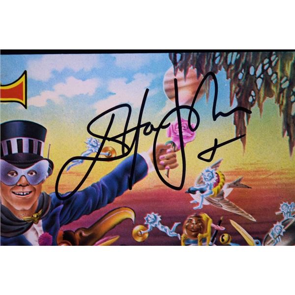 Elton John signed Captain Fantastic insert poster