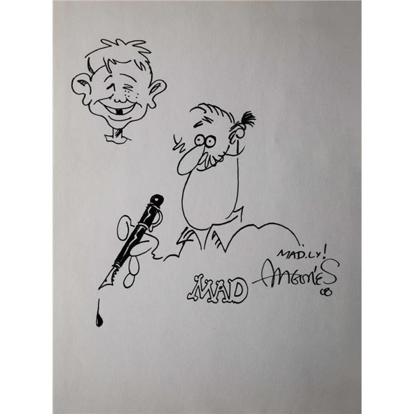 Mad Magazine original signed sketch by Sergio Aragones