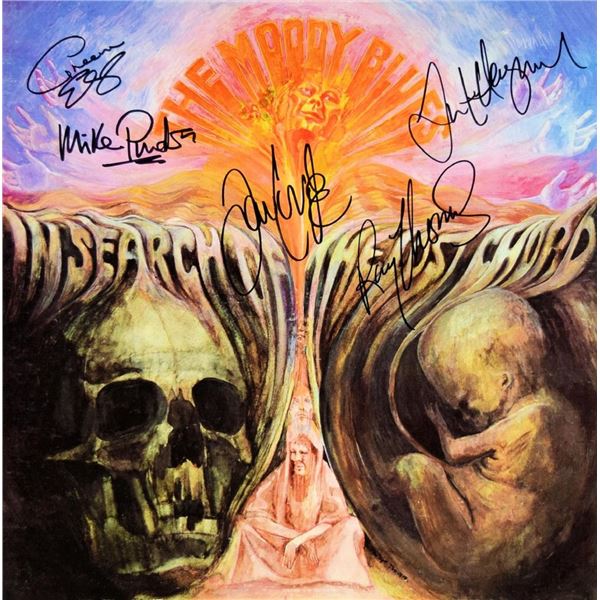 The Moody Blues signed In Search Of The Lost Chord album