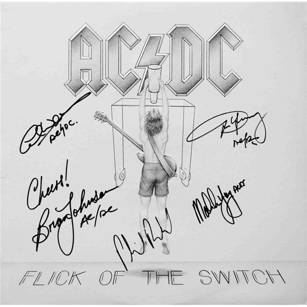 AC/DC Flick Of The Switch Signed Album