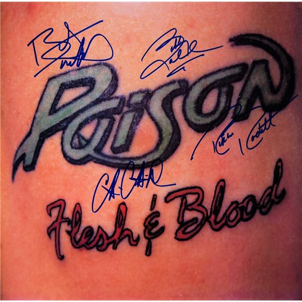 Poison signed Flesh & Blood album