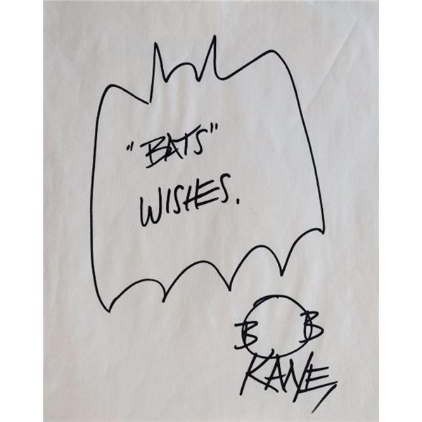 Batman Bob Kane original hand drawn signed sketch