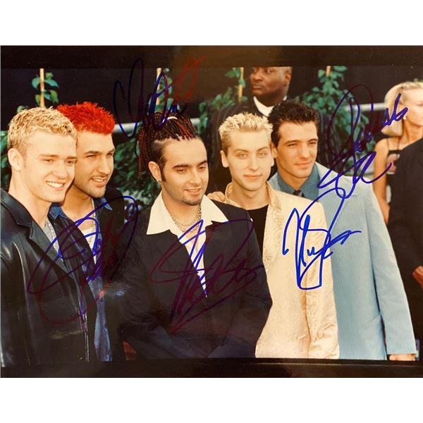 NSYNC band signed photo