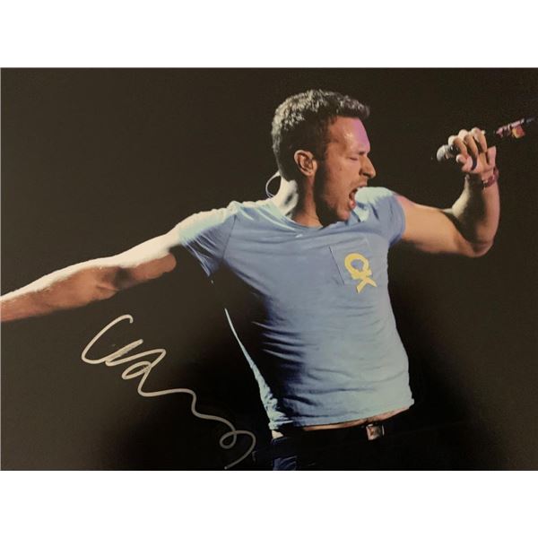 Coldplay Chris Martin signed photo