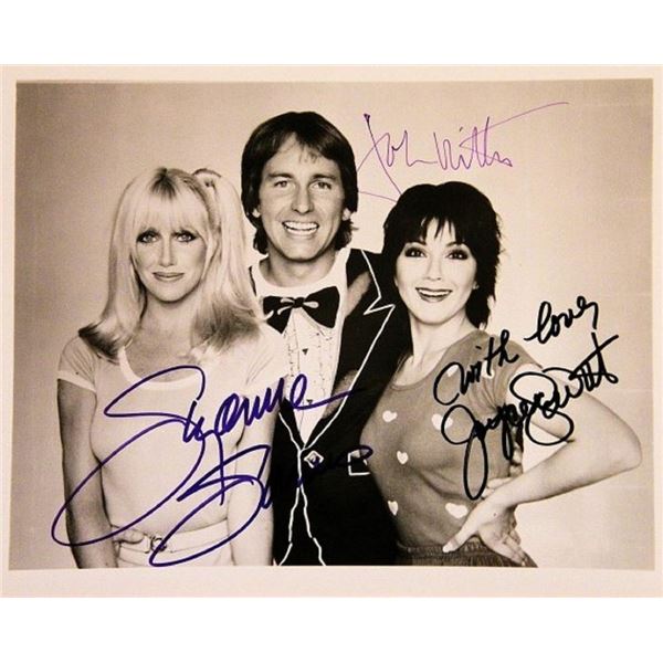 Three's Company cast signed photo