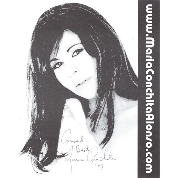 The Running Man MarÃ­a Conchita Alonso signed photo