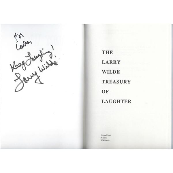 Larry Wilde signed book