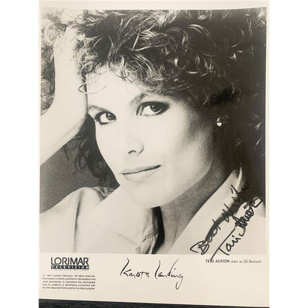 Knots Landing Teri Austin signed photo