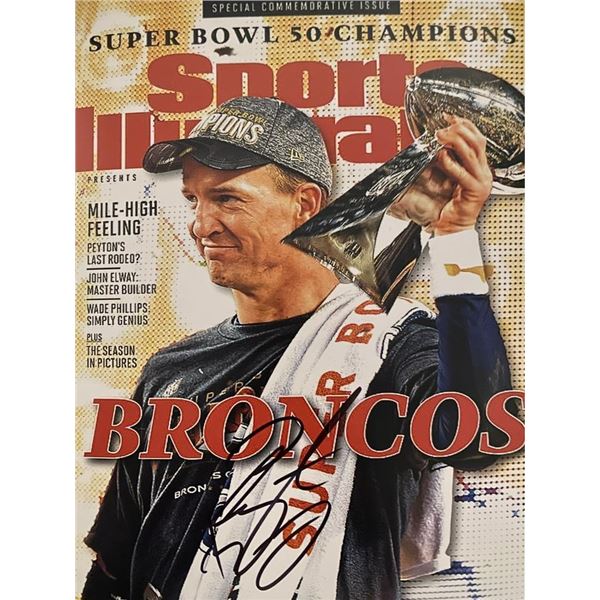 Denver Broncos Peyton Manning signed photo