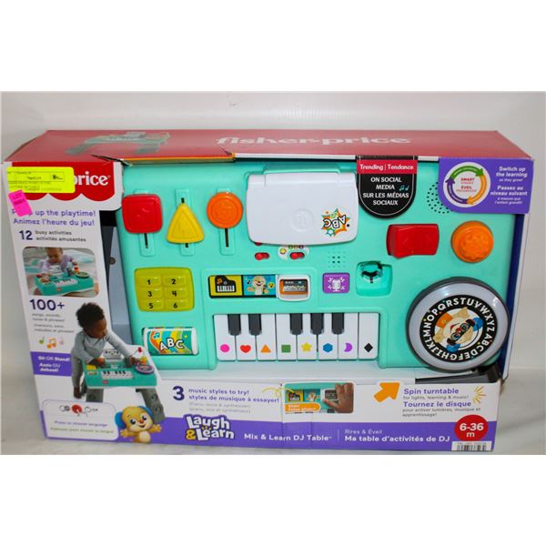 FISHER-PRICE PUMP UP THE PLAYTIME DJ TABLE