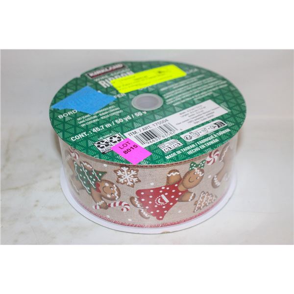 NEW KIRKLAND 50 YARDS WIRE EDGED RIBBON