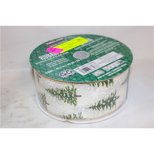 NEW KIRKLAND 50 YARDS WIRE EDGED RIBBON