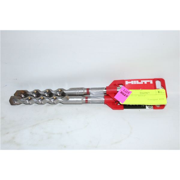 2 HILTI 1/2" BITS 6"
