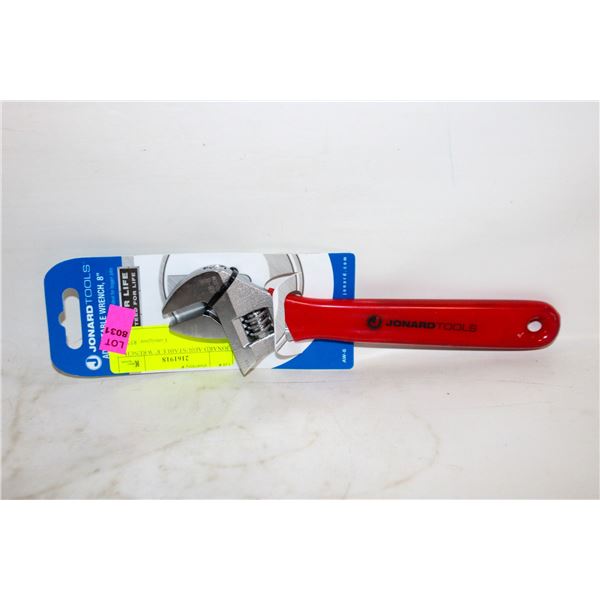 JONARD ADJUSTABLE 8" WRENCH