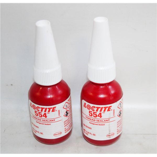 2 LOCTITE 10ML 554 THREAD SEALANT