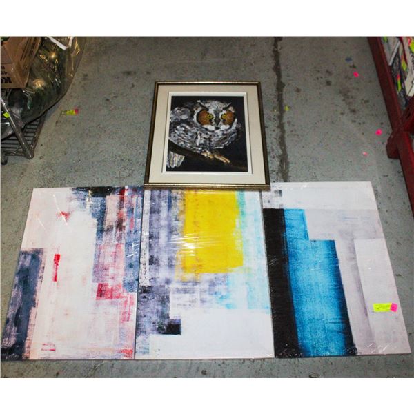 (NEW) 3 PIECES ARTWORK